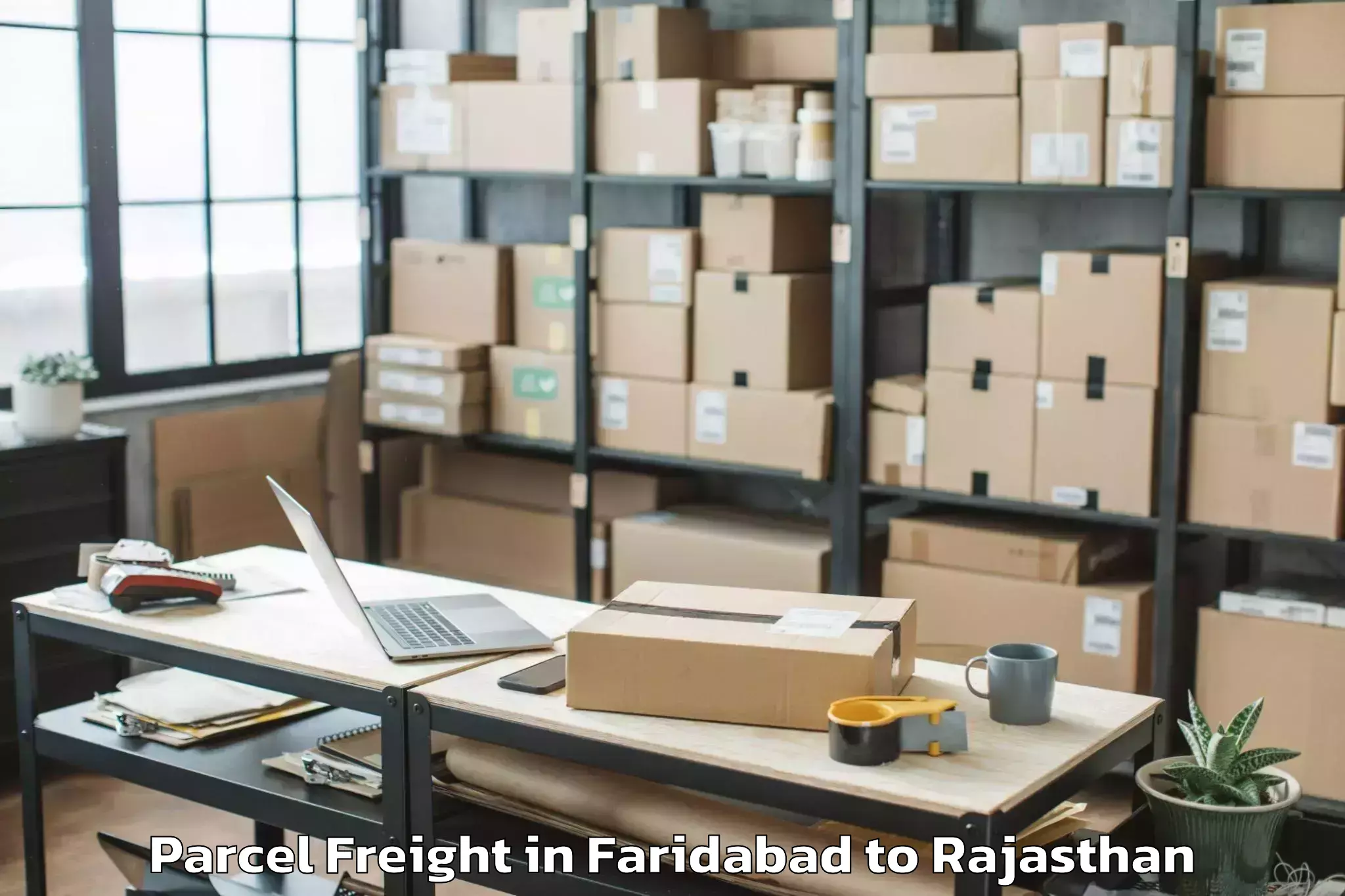 Book Faridabad to Kaman Parcel Freight Online